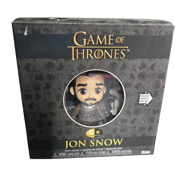Game of Thrones Jon Snow 5 Star Vinyl Figure Funko Collectible Boxed - Picture 1 of 4